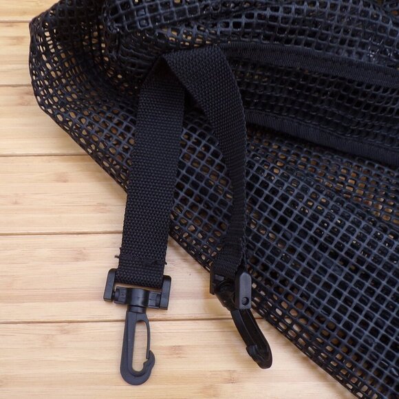 Rubberized Nylon Mesh Waterproof Storage Bag. Velcro Closure Kayak Canoe Boat - Picture 2 of 6